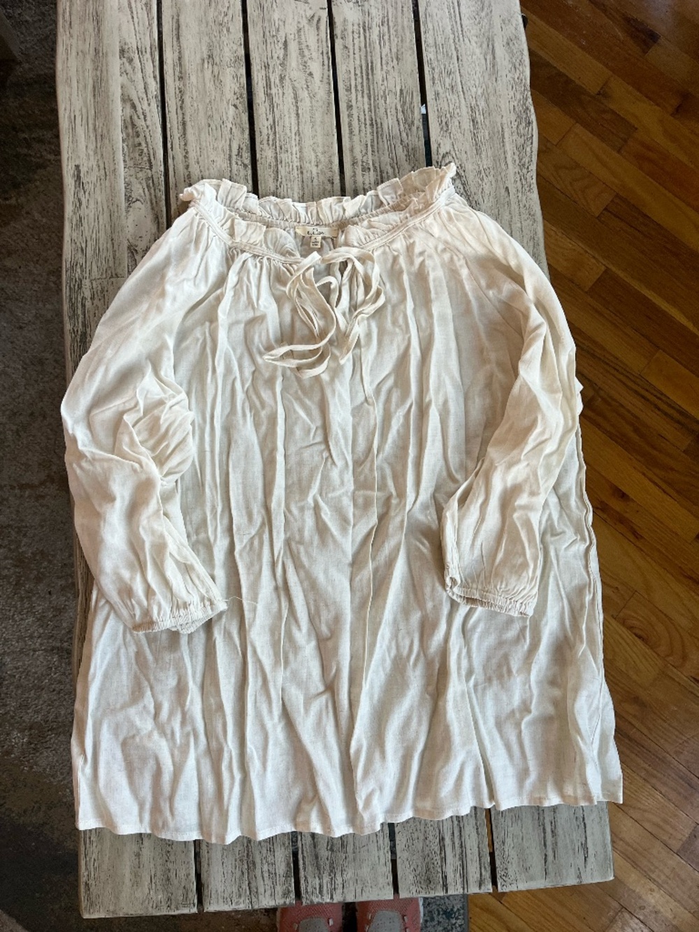 Cute Ivory Top - Victorian or SteamPunk Style (S)